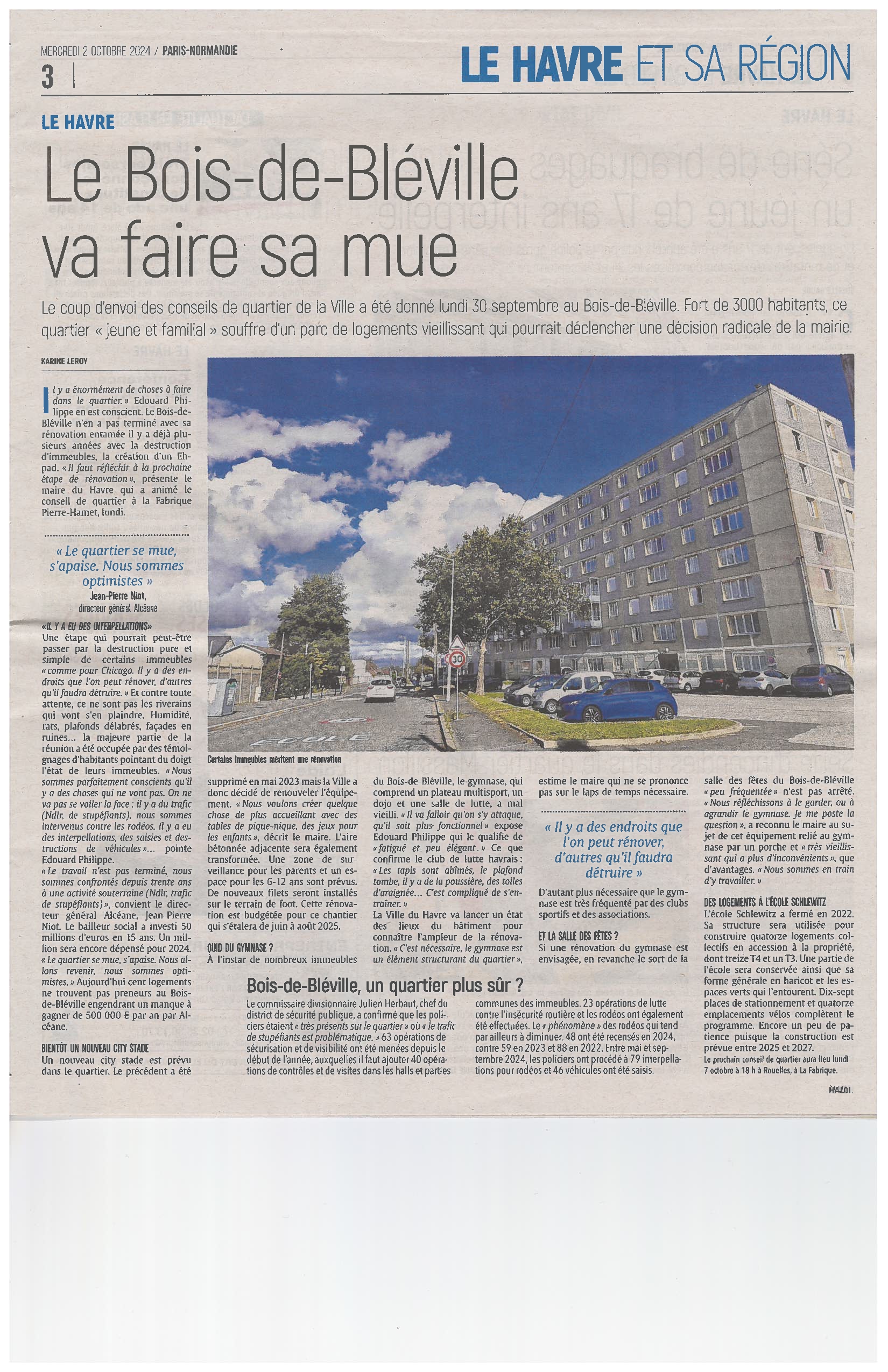 article paris nomandie