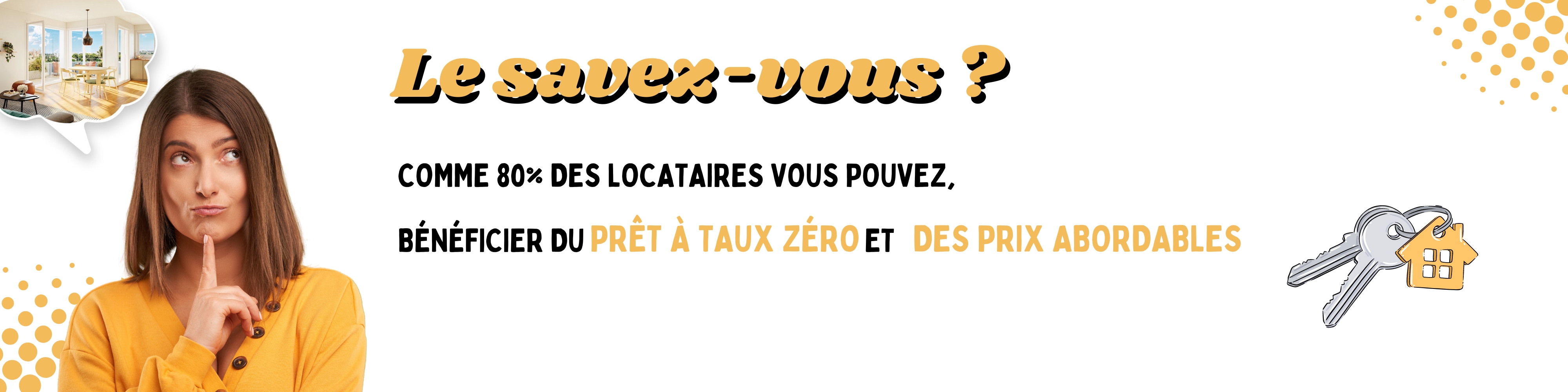 Comme 80% des locataires, vous pouvez devenir propriétaire d'un logement neuf à Nantes